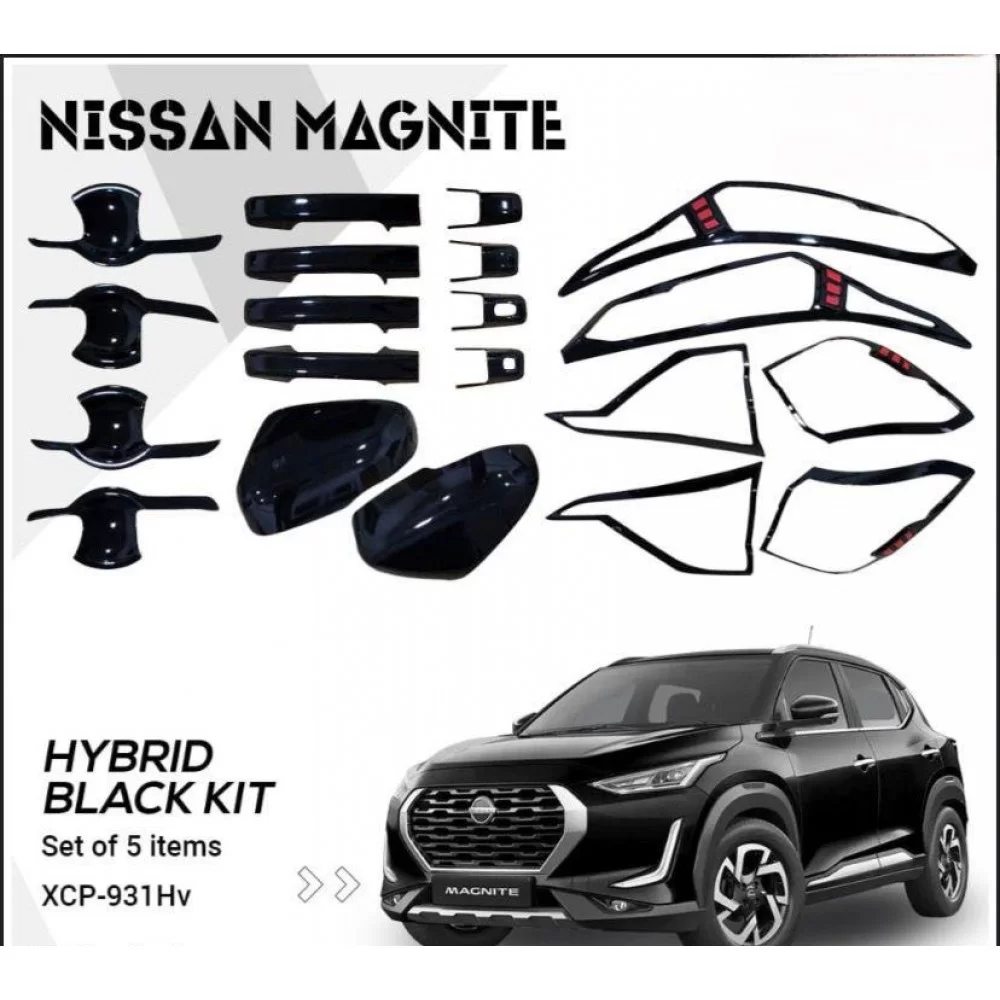 Buy Nissan Magnite Hybrid Black Combo Kit Car Accessories